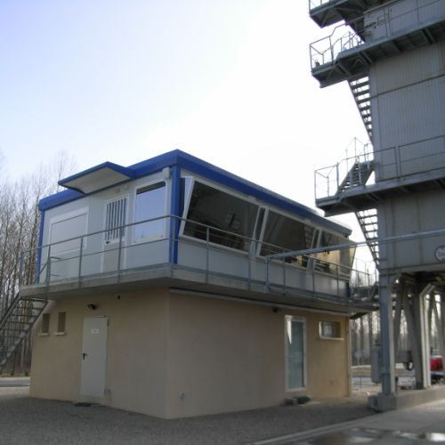 Cabine de contôle et poste de commande CONSTRUCTION MODULAIRE COURANT CONSTRUCTEUR