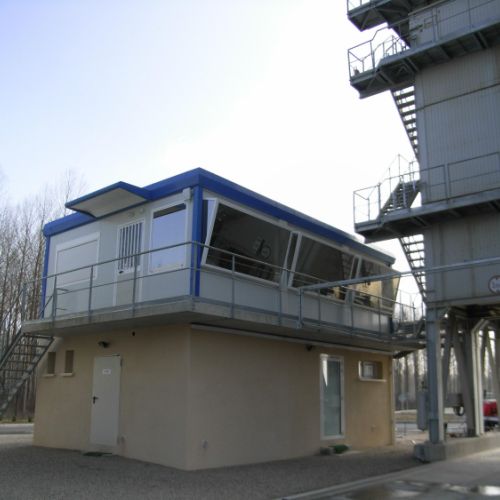 Cabine de contôle et poste de commande CONSTRUCTION MODULAIRE COURANT CONSTRUCTEUR