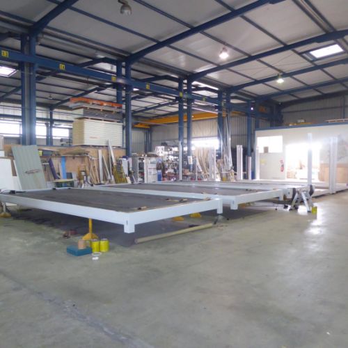 Assemblage des plateaux des modules