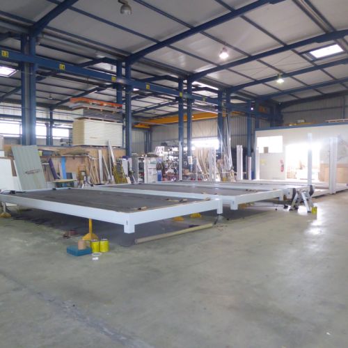 Assemblage des plateaux des modules