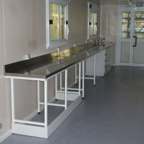 aménagement de laboratoire préfabriqué pour l'industrie