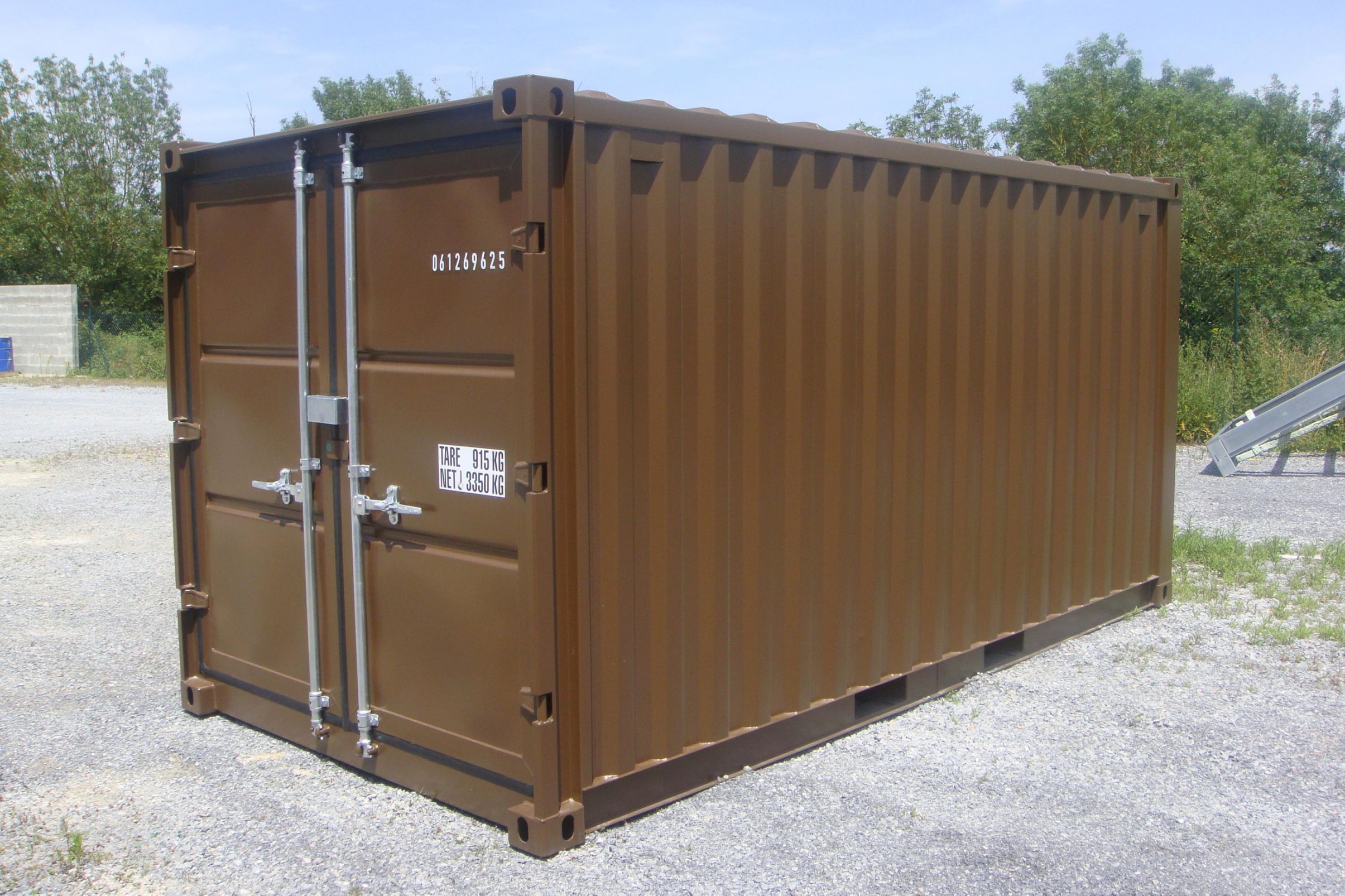 container de stockage aménagé
