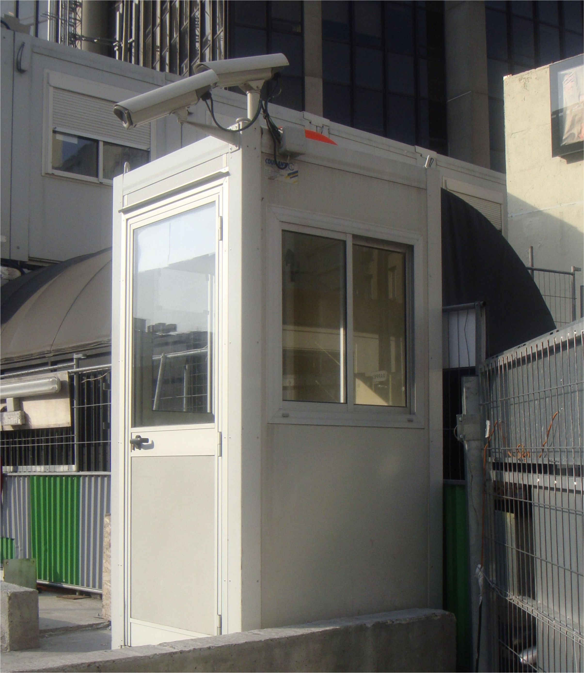 guérite de surveillance pour les chantiers du BTP