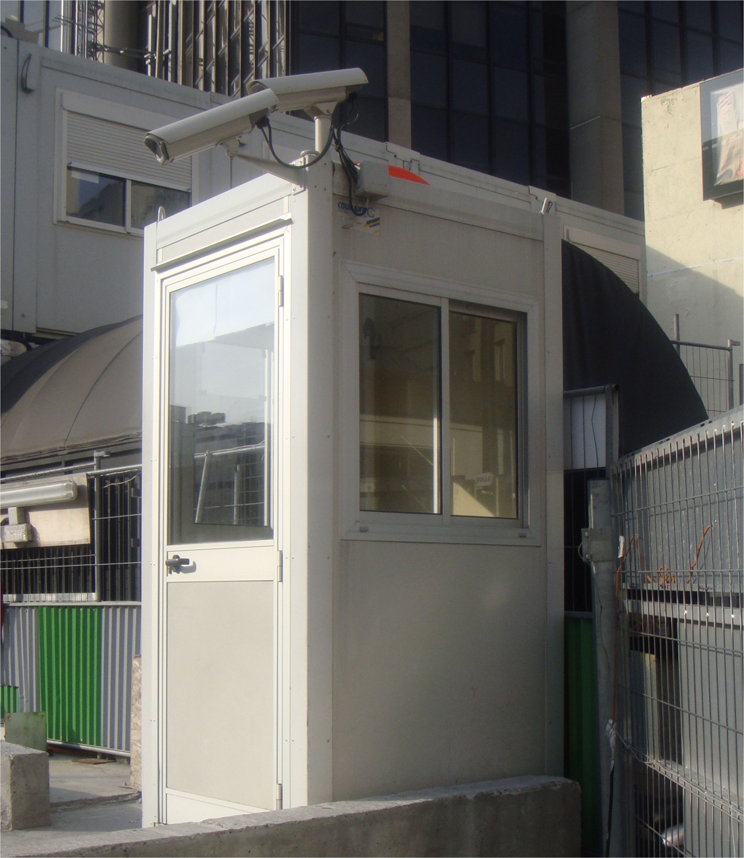 guérite de surveillance pour les chantiers du BTP