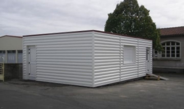 salle classe réalisée avec des bâtiments modulaires