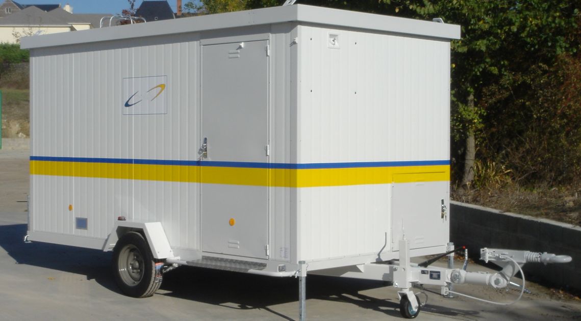 Cabane De Chantier Sur Roue